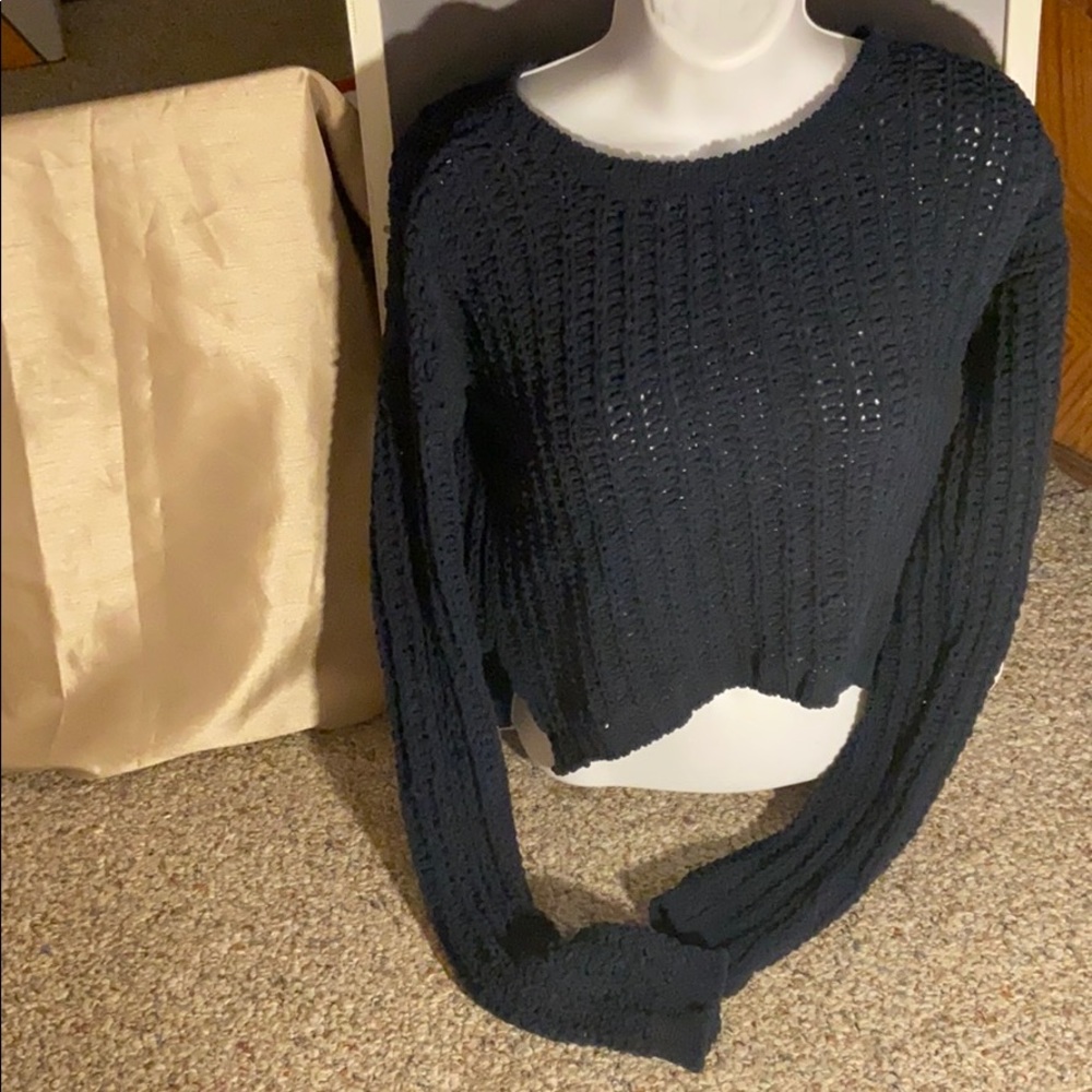 Abercrombie & Fitch Navy Knitted Sweater